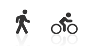 walk & cycle icons
